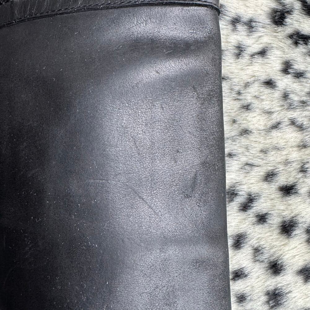 Frye Boots Melissa Trapunto Black Riding Equestrian Leather Pull On Size 7.5 B - Picture 11 of 13